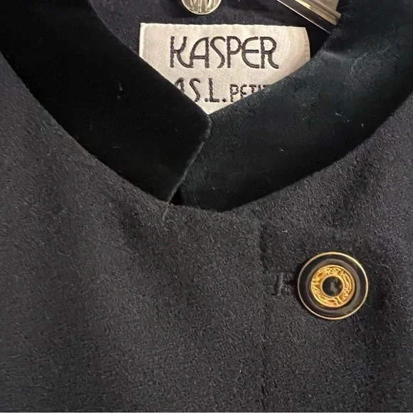 Kasper ASL Petite Navy Blue Blazer - Picture 2 of 6